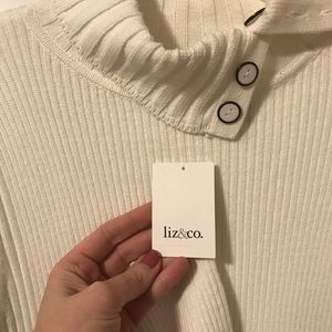 New Cream Liz & Co. Sweater